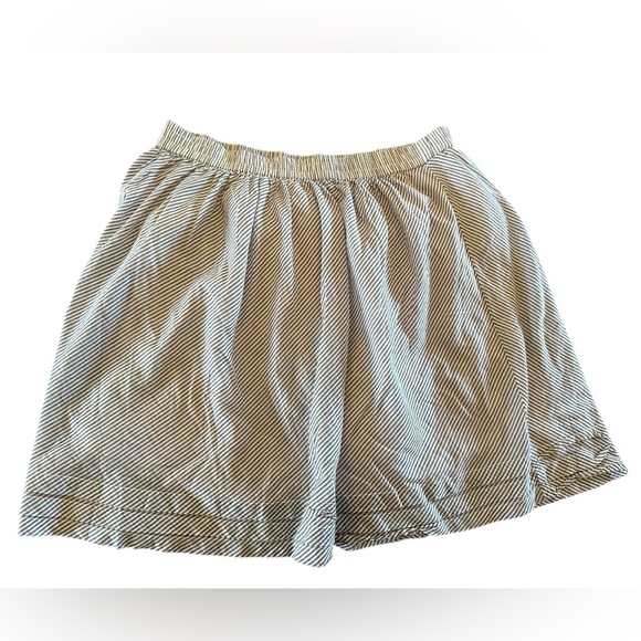 Women’s GAP Navy / White  Cotton Seersucker Skirt Size Medium - Picture 1 of 6